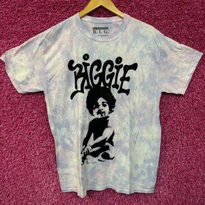 Notorious B.I.G Ready To Die Album Cover tiedye rap tee size large